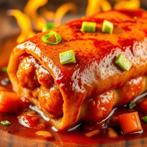 A sizzling Boerewors roll served with chakalaka