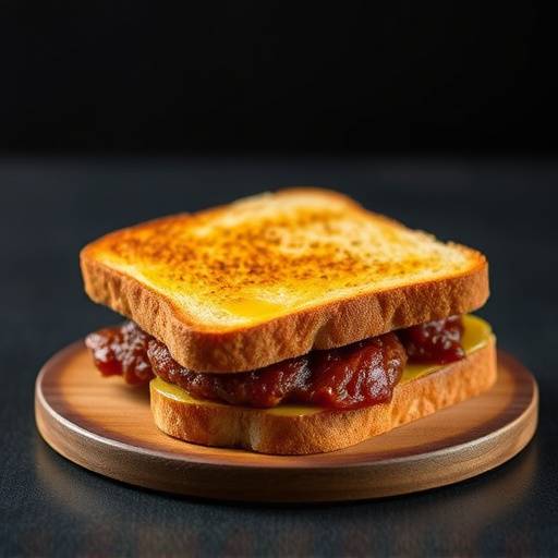 Photo of Biltong and Cheese Toasties, biltong and cheese on toast
